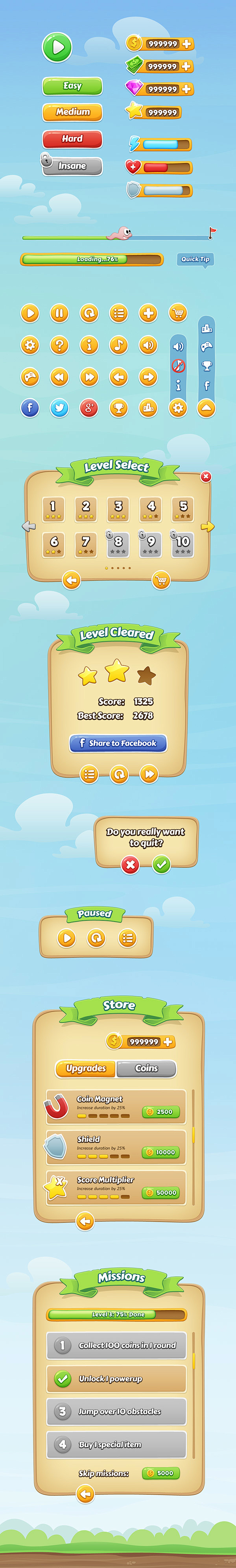 Mobile Game GUI - PS...