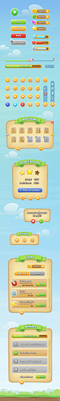 Mobile Game GUI - PSD -