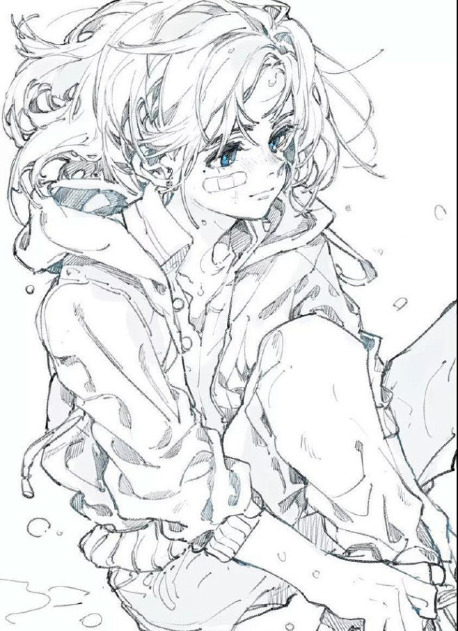 一组非常棒的人物绘画线稿

twi:da...
