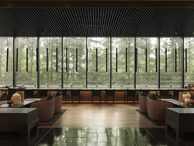上海璞丽酒店餐厅或其他用餐的地方-花瓣网