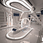 Best Sci-Fi Laboratory interior Design 3D model futuristic, future, scifi, sci fi, city, corridor, hallway, free, cermaka