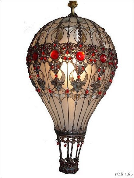 分享一组巴洛克风格热气球琉璃壁灯设计