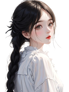 露白的刀采集到半身插画