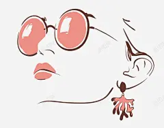 时尚女性面部绘画高清素材 6 面部绘画时尚女性头部女性人物人物插画人物素材矢量人物女性人物美发美容美发卡通人物矢量素材女性女人矢量人物矢量素材 元素 免抠png 设计图片 免费下载 页面网页 平面电商 创意素材