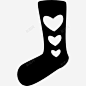 袜子的心图标 平面电商 创意素材