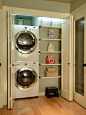 Contemporary laundry room idea in Seattle