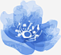 蓝色水墨花朵png免抠素材_新图网 https://ixintu.com 花朵 蓝色 手绘 植物 矢量图 装饰 png装饰 png图形
