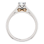 14kt White & Rose Gold Infinity Moissanite Promise Engagement Ring - Sparkle & Jade, SparkleAndJde.com, [product_sku]