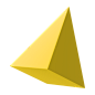 金字塔抽象3d形状
