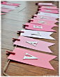 DIY Valentine's Day Garland | Vicky Barone | DIY Valentine's Day crafts | easy valentine's day decor | vday | pink white red | bunting: 