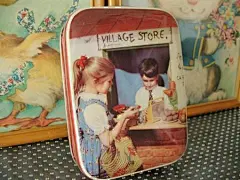 英国制 古董铁盒子 乡村商店 想去精选 原创 设计 新款 2013 正品 代购  淘宝