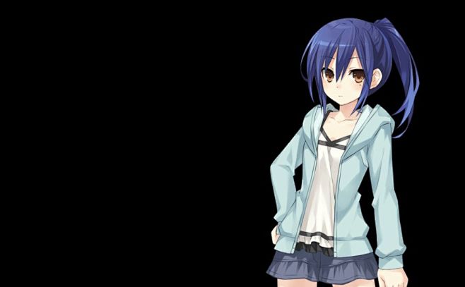 崇宫真那约会大作战蓝发橙瞳动漫二次元