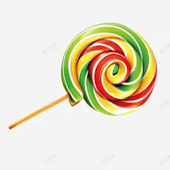 手绘彩色圈圈棒棒糖 美食 食品 食物 元素 免抠png 设计图片 免费下载 页面网页 平面电商 创意素材