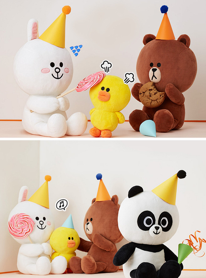 LINE FRIENDS 布朗熊坐姿人偶...