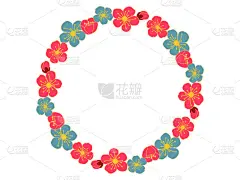 边框,梅花,自然,贺卡,高雅,粉色,鲜花盛开,图像,花朵,艺术