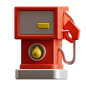 Gas Station 3D Illustration
