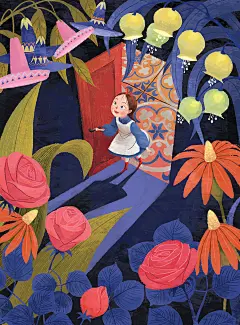 作者：Lá Studio《爱丽丝漫游仙境》
公众号【每日插画精选】更多作品信息，每日一更
