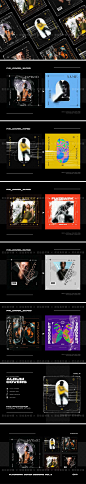 欧美潮流酷炫嘻哈酸性摇滚音乐CD唱片专辑封面海报PS分层模板素材-淘宝网