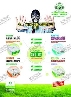 四大金刚海报 【酷图网】海报,除甲醛,除油烟,简约,大气,