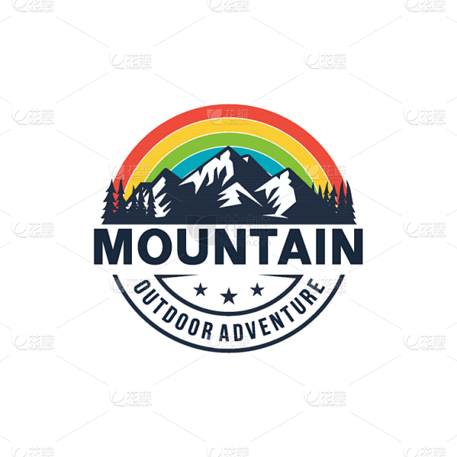 high mountain icon l...