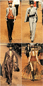 #MaiRunway# Hermès by  Jean Paul Gaultier

Hermès以往设计师中最爱的还是JPG，执掌 2004-2011 马术为灵感首秀最终又以马术主题收尾，高老爷子是玩皮子的好手 皮革在他手中能切割雕琢出各种形状，风衣、裙裤、西装，甚至是流苏、项圈、胸衣、腰绳等等配饰丰富细腻精致，如丝绸般飘逸顺滑，亦可如雕塑 ​​​​...展开全文c