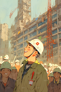 孙云虎力大仙采集到特定岗位人物插画