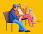 cartoon Character design  concept art ILLUSTRATION  Digital Art  editorial magazine Procreate digital illustration art