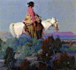 Ira Diamond Gerald Cassidy (American painter, 1879-1934), Shepherdess of the Hills