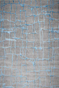 Colombo blue grey, hand made contemporary rug - ArchiExpo: 