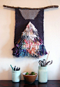 Mountain Falling - Woven Tapestry. $175.00, via Etsy.