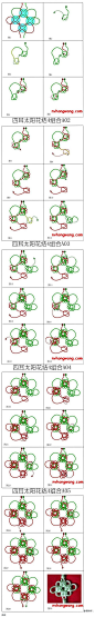 四耳B太阳花结顺时针编法__女红网中国结教程