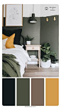 fall color palette idea for bedroom #bedroom #color #palette #bedroomcolorpalette