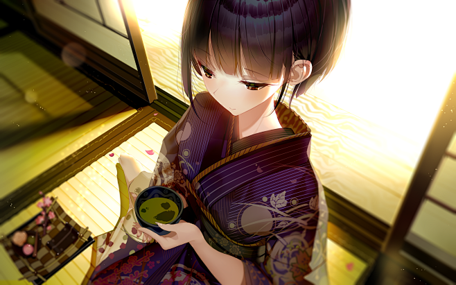 【オリジナル】「ゆっくりお茶を」/「At...