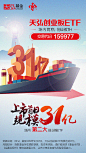 我们的创业板ETF上市首日规模31亿，是不是可以夸一句：哎哟不错哦！ ​​​​