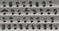 Assorted characters
