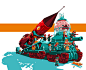 Vehicles : A collection of various vehicles illustrations.