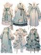 连衣裙｜oc古风穿搭手帐汉服设计素材33弹