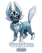 This may contain: an image of a cartoon character with the word squadron steel on it's chest