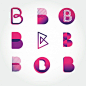 字母B，logo标志矢量图设计素材