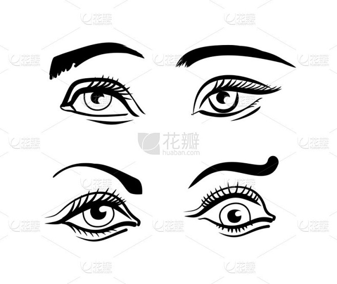矢量眼睛插图集