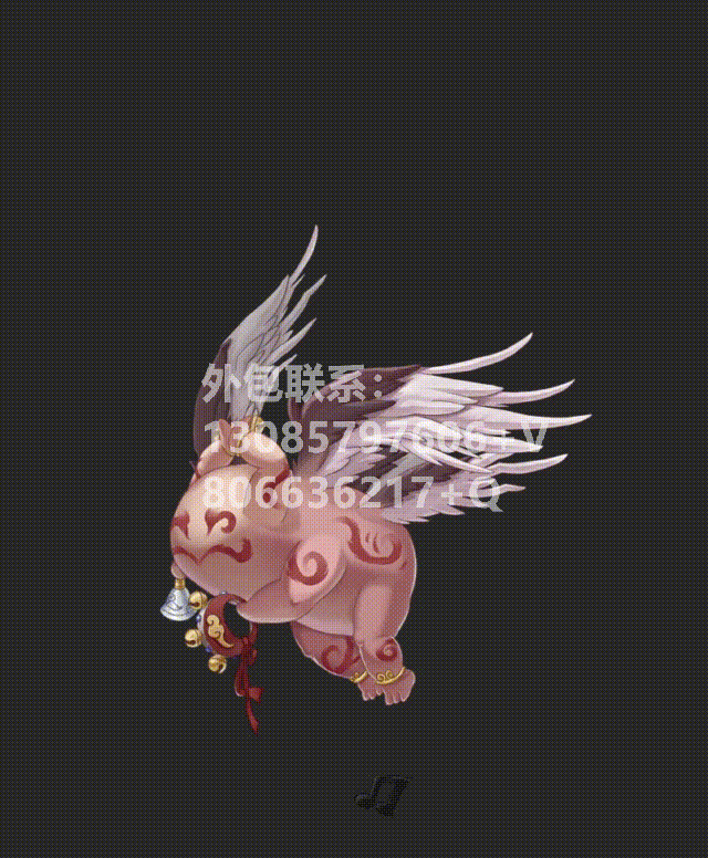 刑天 Q版 2D 游戏动画