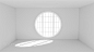 Empty white room with big round window by Sergey Dzyuba on 500px