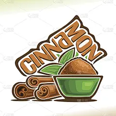 矢量符号为肉桂香料