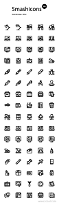 Smashicons：80个材料办公室图标UI设计作品线性图标首页素材资源模板下载