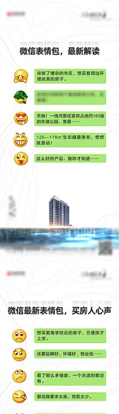 海报 地产 价值点 对话框 表情 创意 简约