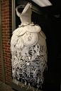 Paper Plate Dress by Ali Ciatti, via Behance