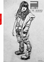 银川弧线艺术人物速写作品合集