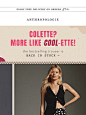 Anthropologie: COLETTE'S GO! | Milled : The trouser is back in *so* many colours & sizes.