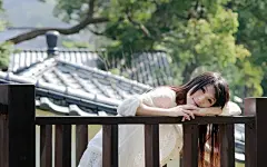 清纯小师妹青春靓丽装束桌面壁纸4