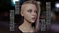 Girl with hair, Jacob Thomas : Little project for fun, started as a sculpt from a sphere decided to push her some more.